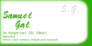samuel gal business card