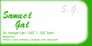 samuel gal business card